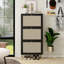 Étagère à chaussures en rotin 3 portes, armoire de rangement pour chaussures moderne autoportante-428093262