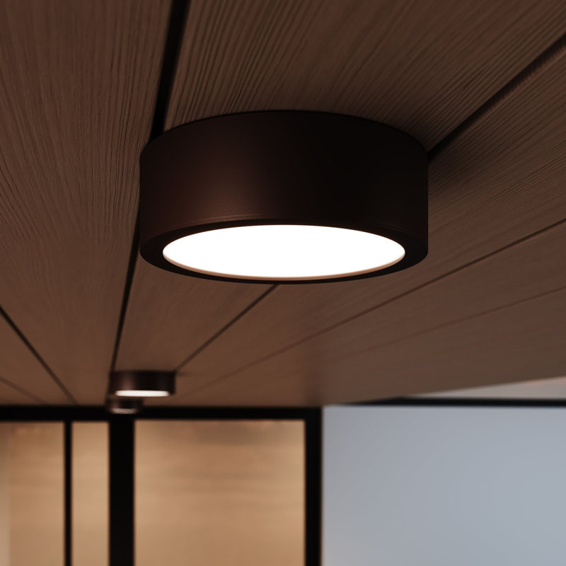 Reals 1 - Light LED Flush Mount, Bronze