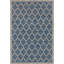 Tapis d'intérieur / extérieur bleu marine / gris Hague Moroccan Trellis-1454120762