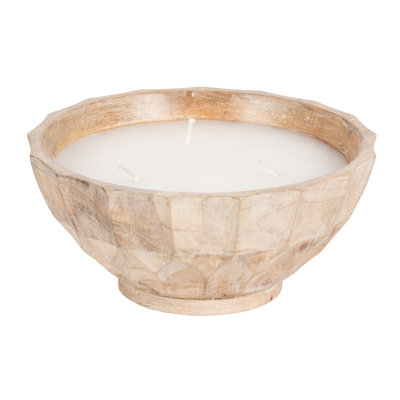 Kamdyn Round Three-Wick Unscented Candle Bowl