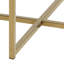 Alisma Round Side Table with Crystal Clear Marble Glass Top & Gold Legs-101595688