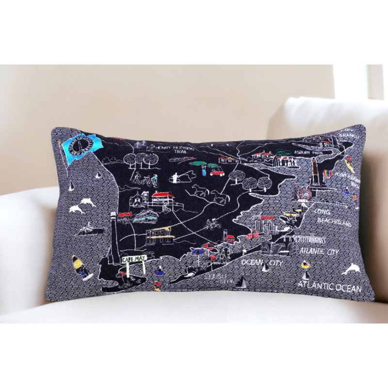 Coussin South Jersey Shore, Noir