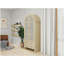 70.28" Tall Arched Kitchen Pantry, Arched Storage Display Cabinet with 2 Drawers & Adjustable Shelves,Rattan Door Versatile Storage Cabinet for Kitchen, Dining Room, Living Room