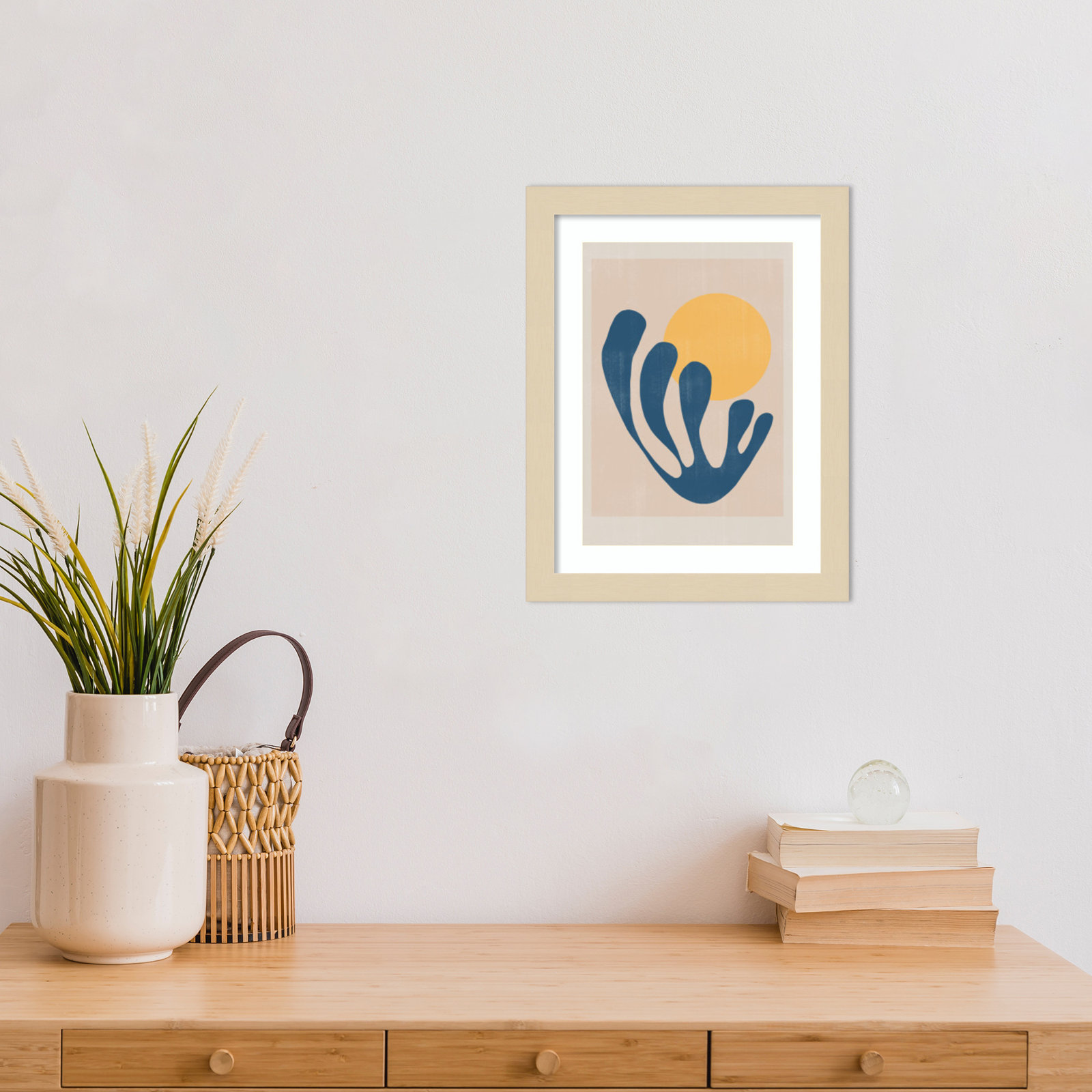 Giese "Modern Plant No. 1" Print, 13" H x 10" W, Brown 