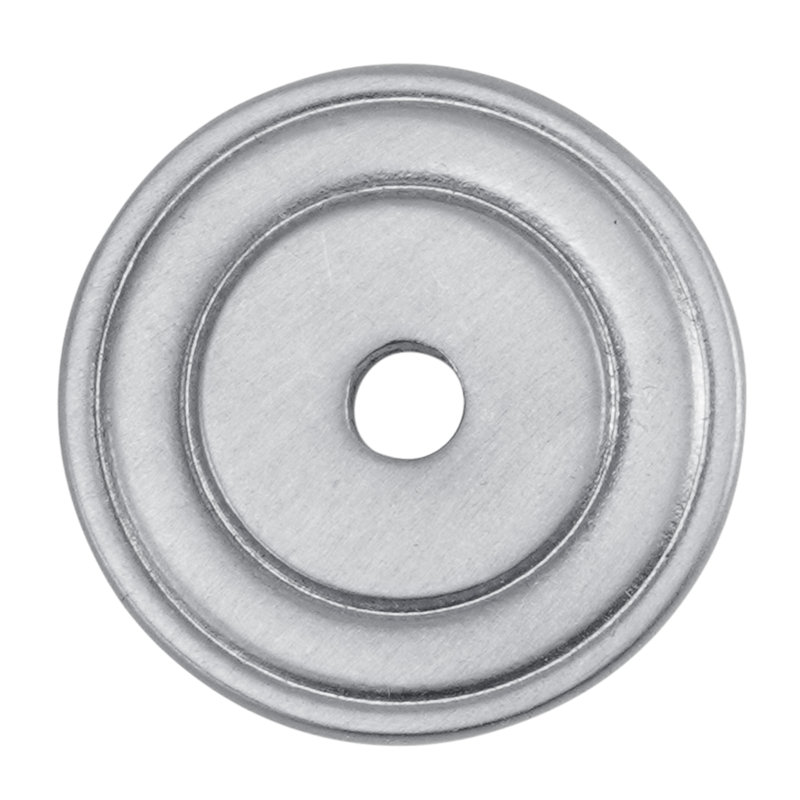 edgar berebi decorative back plate round back plate in matte black plate, Satin Nickel