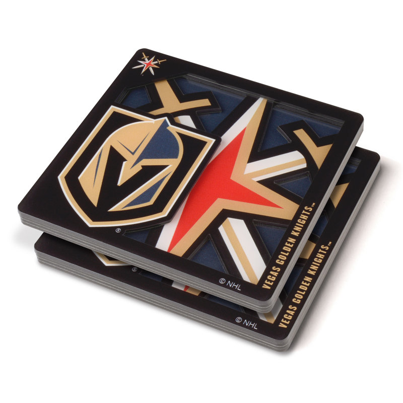 NHL 3D Logo Series Coasters, Vegas Golden Knights