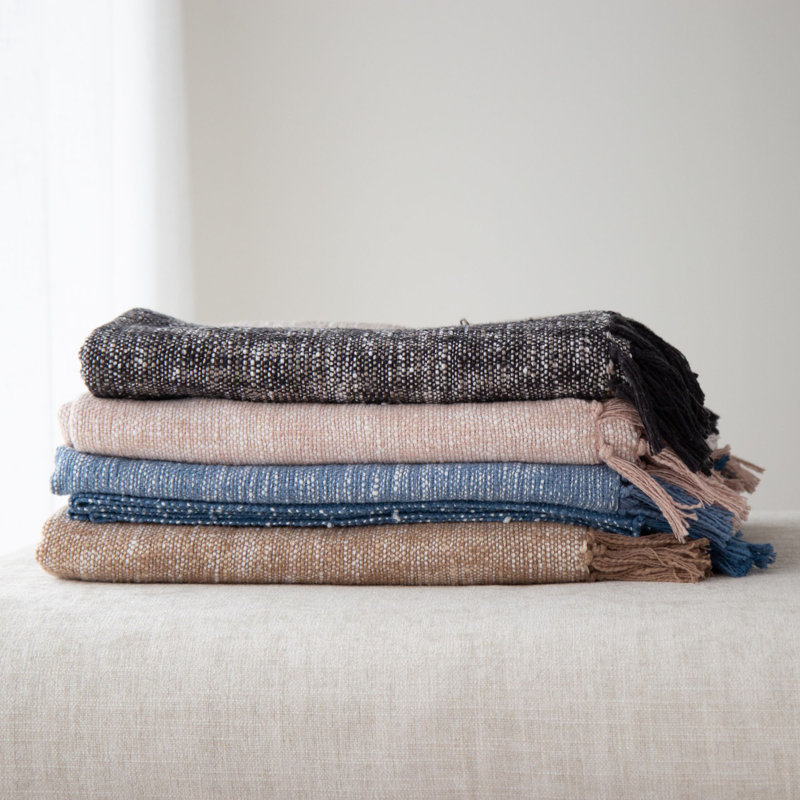 Knitted Throw Blanket, Espresso