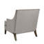 Single Sofa Chair with Curved Backrest and Solid Wood Legs – Comfortable Living Room Reading chair-57300003