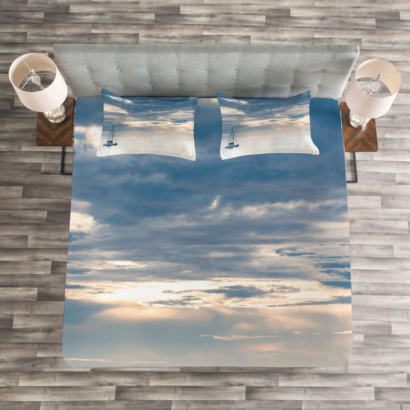 Bedspread Set with Cushion Cover, 220 x 264 cm