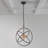 Modern 6 - Light Sputnik Globe Chandelier