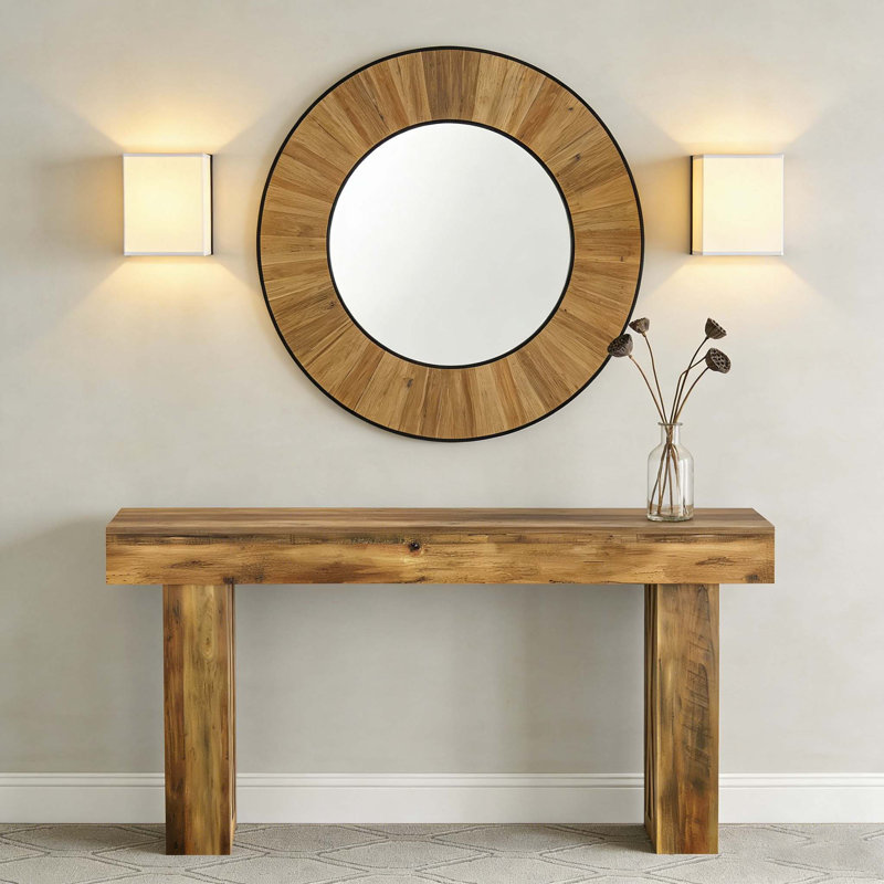 Console 63 po, canapé de style campagnard