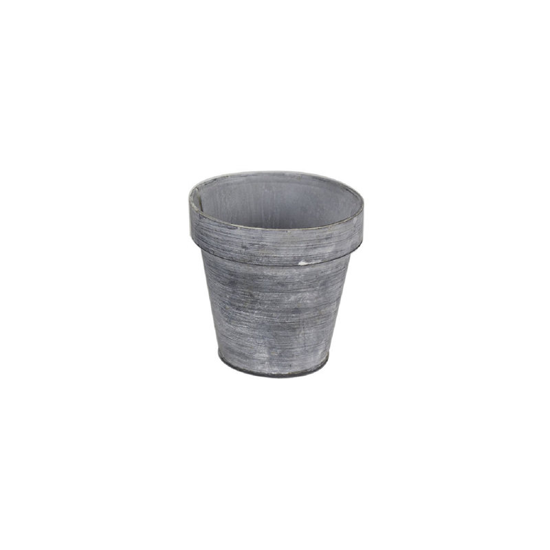 Pot de fleurs en zinc Sanjuana, H 4,5 po x l 4,5 po x P 4,5 po