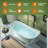 70-7/8" L x 31-1/2" W Luxury Contemporary Solid Surface Stone Resin Freestanding Bathtub in Matte White