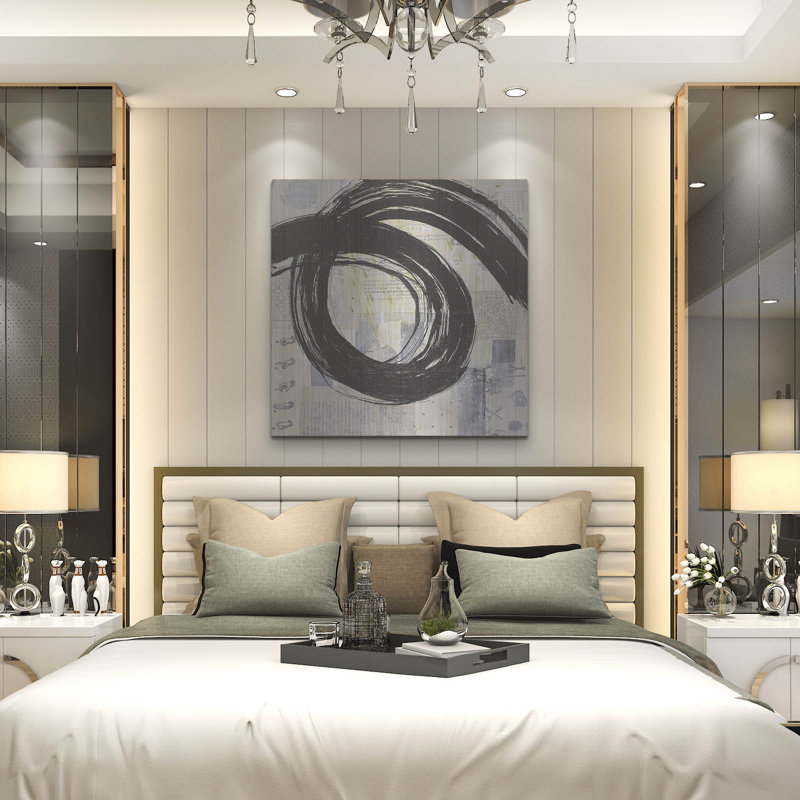 «Brushstroke No. 8» par Karen Lehrer, art mural en métal, H 36 po x l 36 po