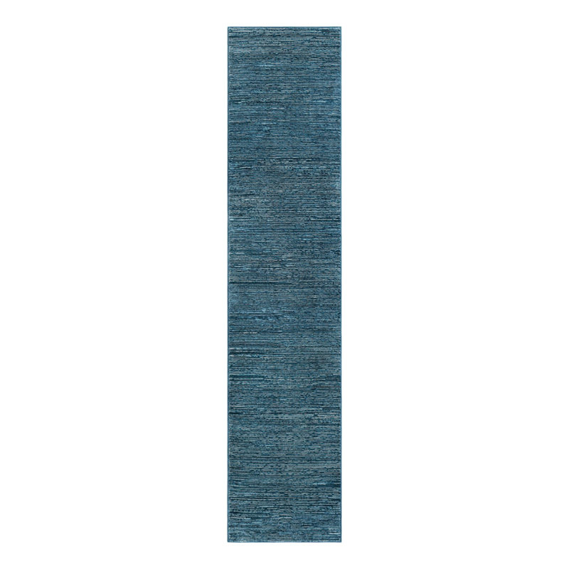 Striped Indoor / Outdoor Rug, Runner 2'7" x 12'