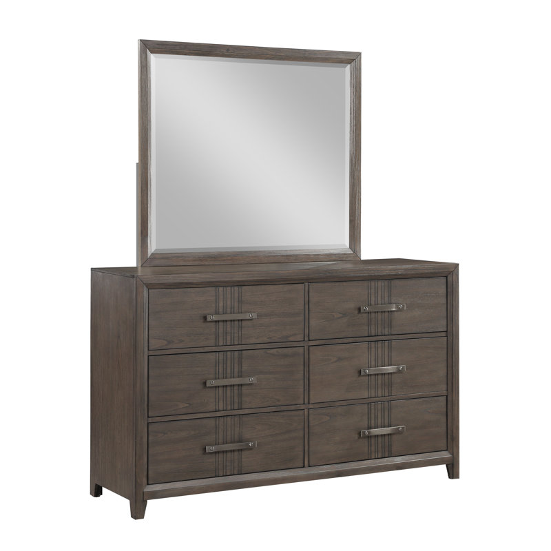 Kawona Solid Wood 61.9'' W 6 - Drawer Dresser