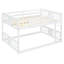 Lit double superposé double avec échelle, espace maximisé et fabrication en bois de pin massif pour plus de sécurité et de durabilité