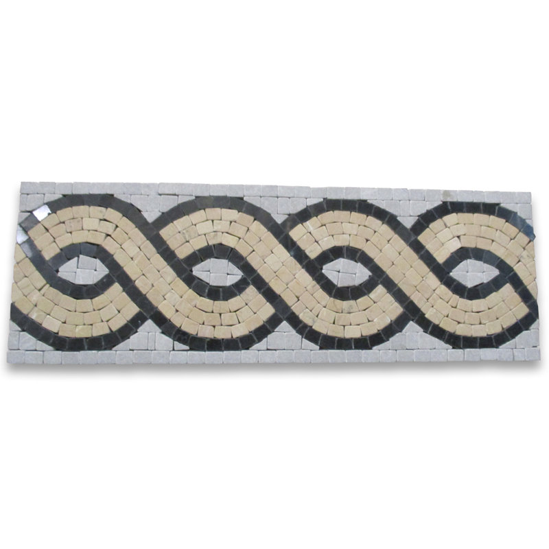 4" x 12" Marble Mosaic Wall & Floor Tile