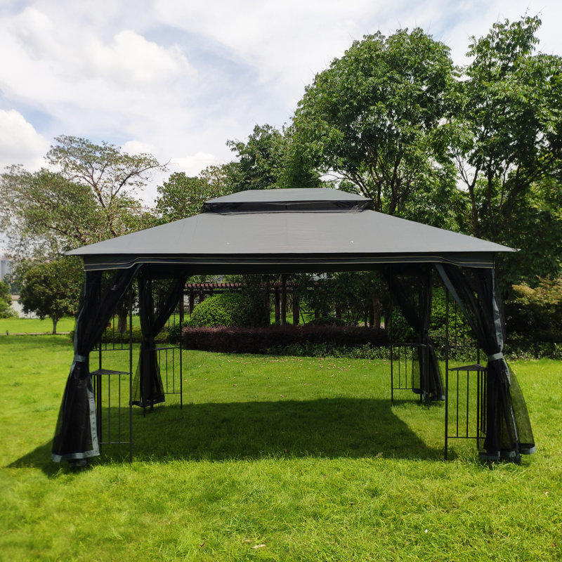 Pavillon de jardin d'extérieur en métal