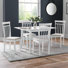Exeter 4 - Person Butterfly Leaf Rubberwood Solid Wood Dining Set