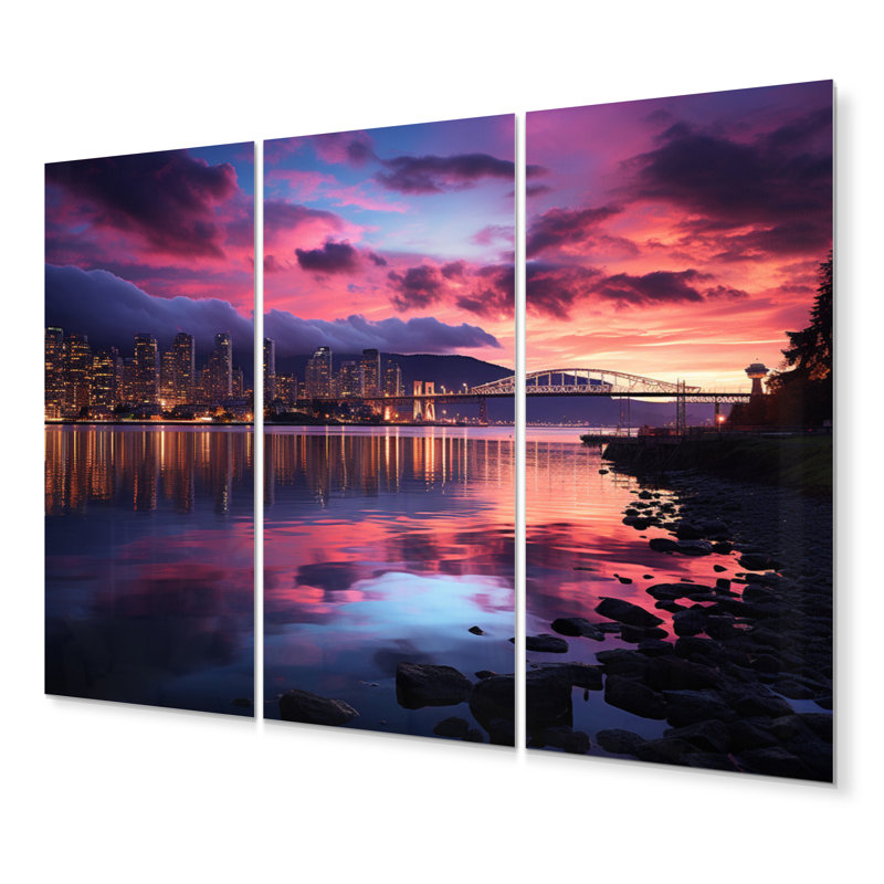 Modern Cities & Countries Wall Decor on Metal