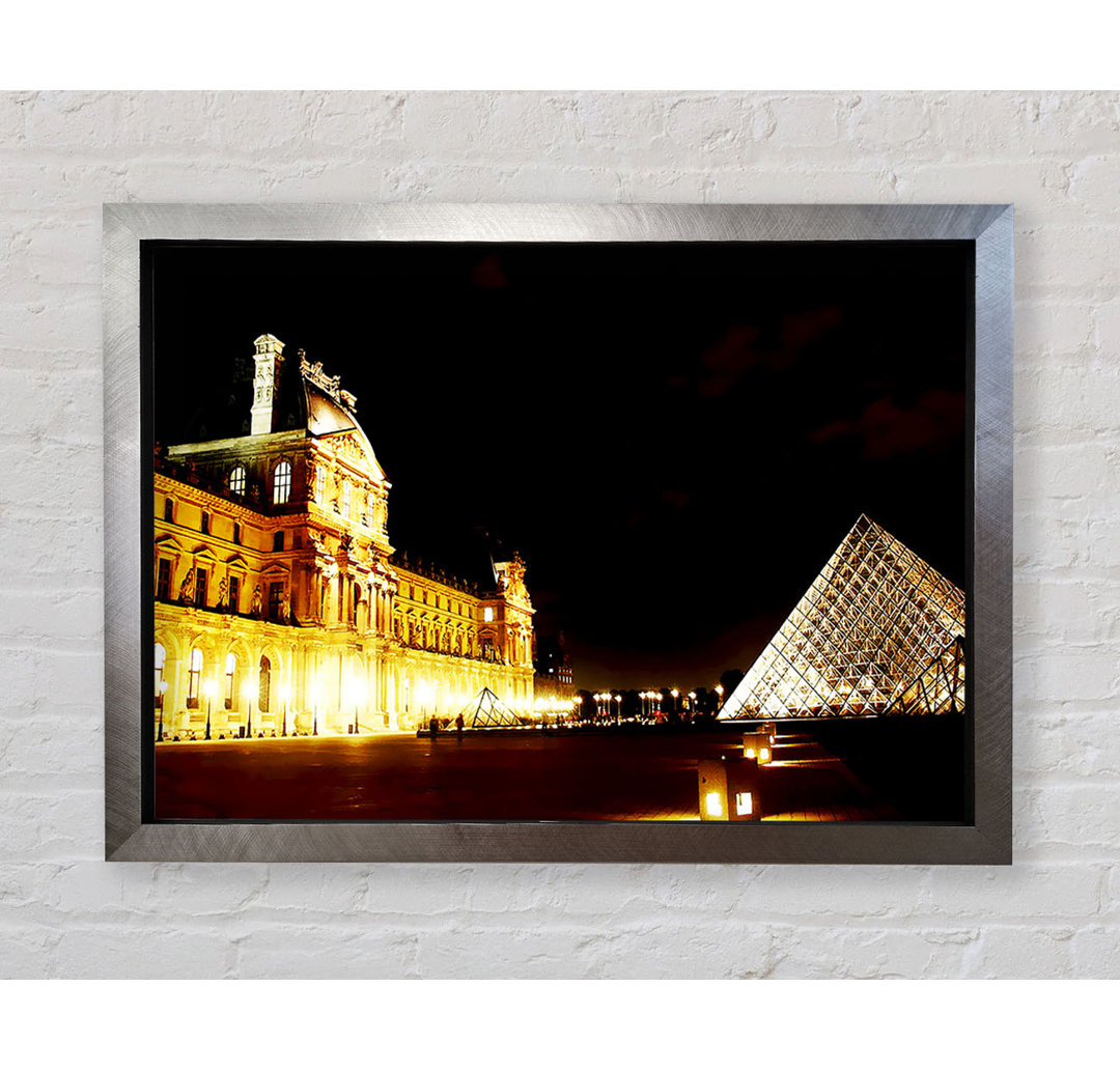 Paris Louvre Lichter - Druck