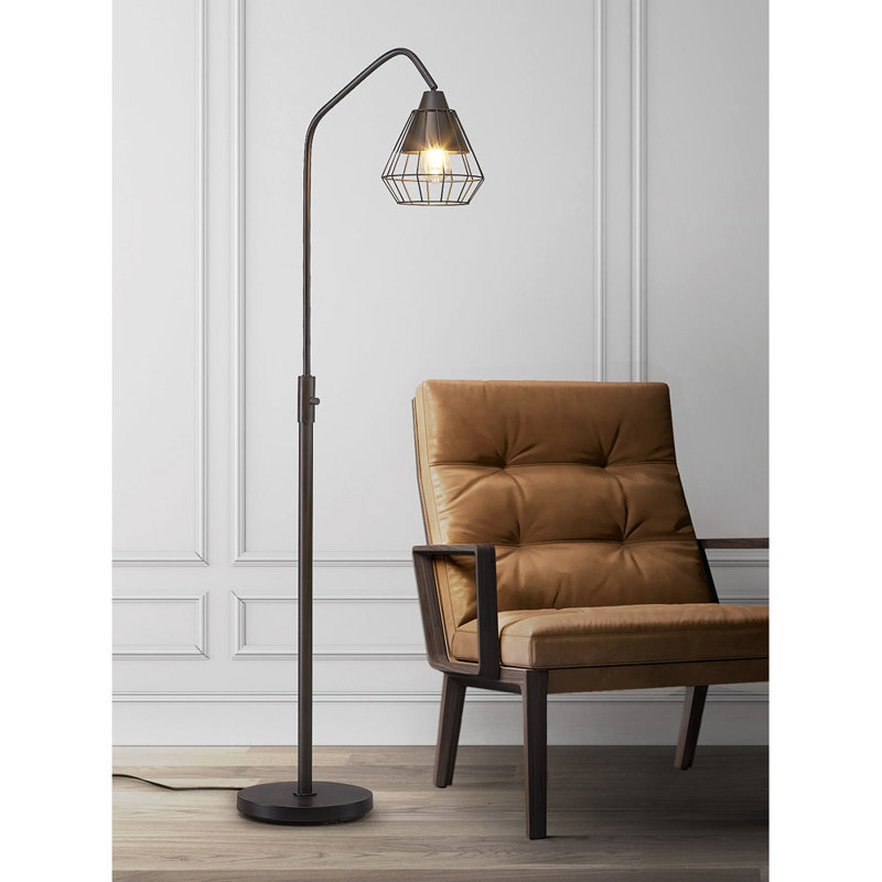 Lampe sur pied arquée 66 po Neale, Bronze foncé