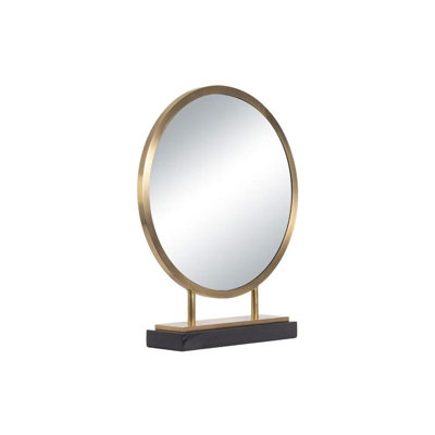 Alice Round Brass Mirror