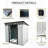 Spacious 6Ft X 5Ft Outdoor Shed With Transparent Plate & Material - Ideal For Lawn, Garden Equipment 6 Metal Storage Lockable Doors - For Long-Lasting Backyard, Use-122098283