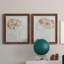 Fashion Floral Silhouette I - Ensemble de 2 peintures sur toile encadrées-710488112-710488122