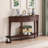 Modern Curved Console Table Sofa Table-618299348