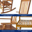 Chaise berçante pour l'extérieur
