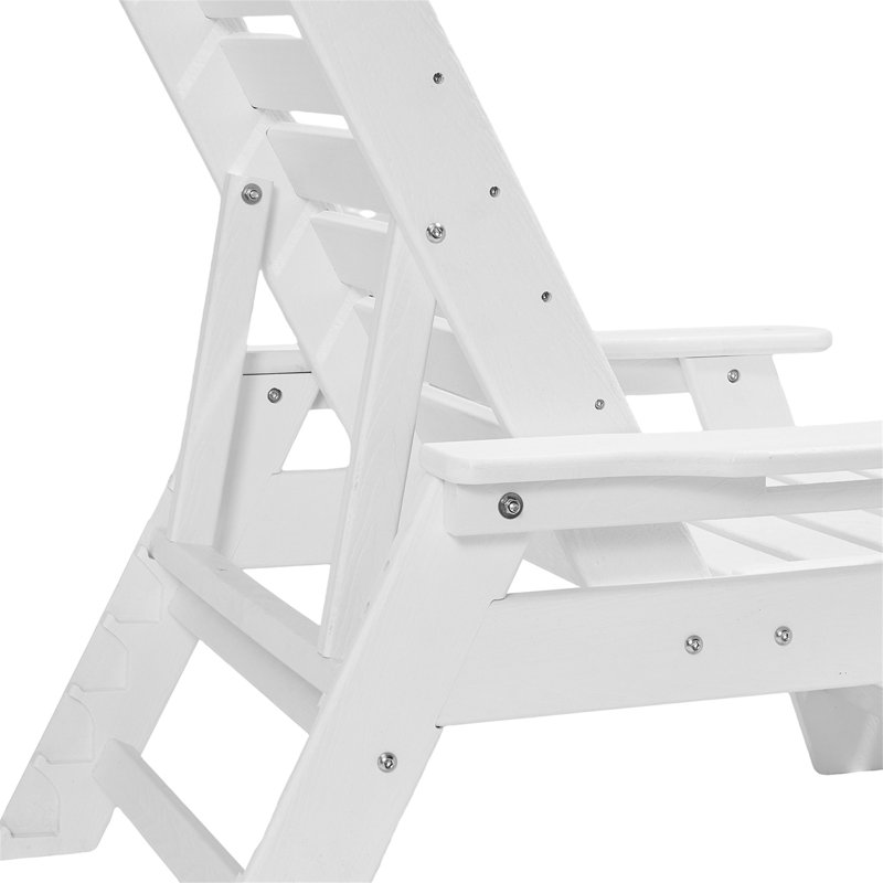 Méridienne d'extérieur 6 positions, Blanc