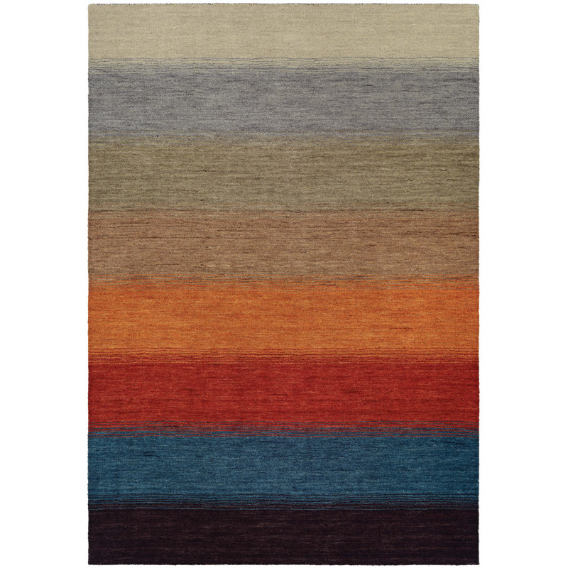 Alfano Wool Striped Indoor Rug, Rectangle 2' x 4'