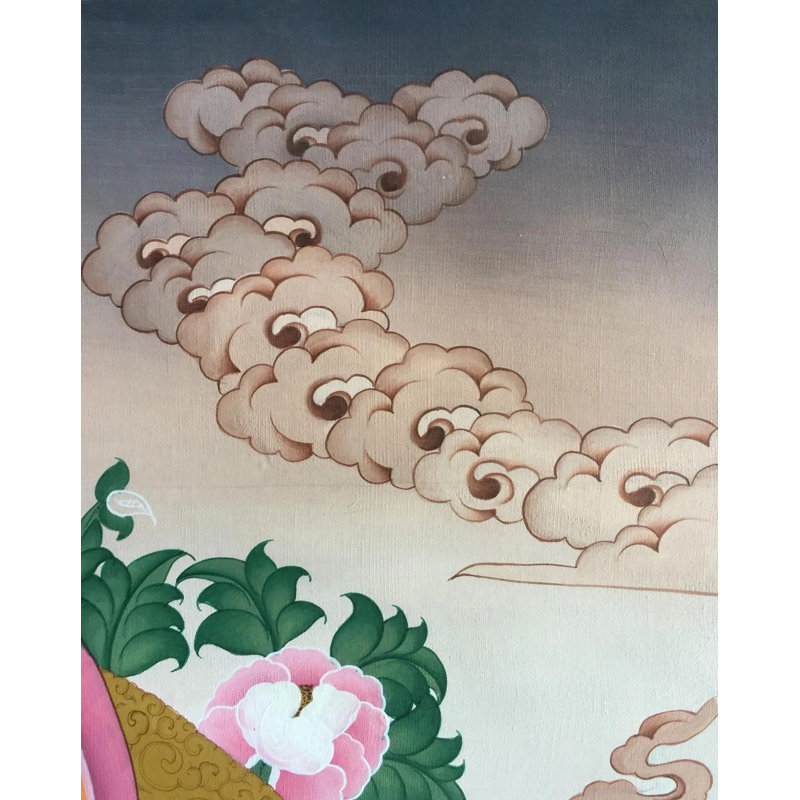 Vert Tara Thangka (Thangka sans brocart)