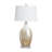 30" Crystal Table Lamp With White Shade