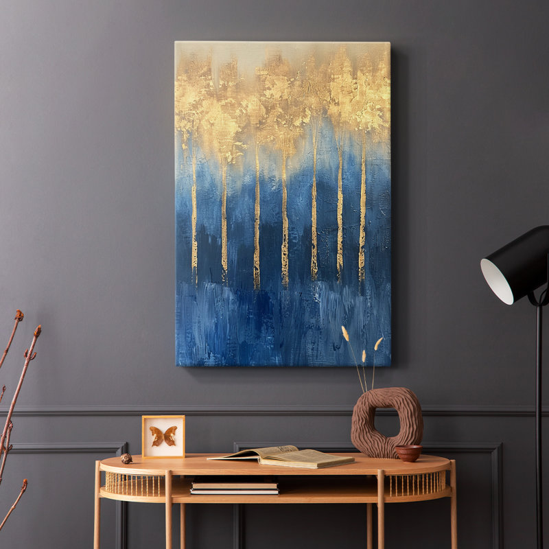 Série ABSTRACT V - Toile tendue avec châssis Premium - Prêt à être accroché, H 36 po x l 24 po