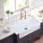 30 X 20 Inch Ceramic Farmhouse Apron-Front Kitchen Sink Single Bowl White