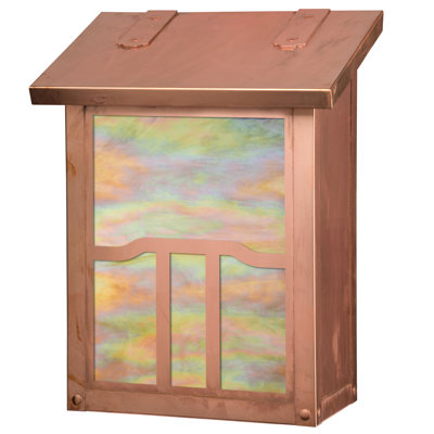 Winterbourne Down Brass Wall Mounted Mailbox