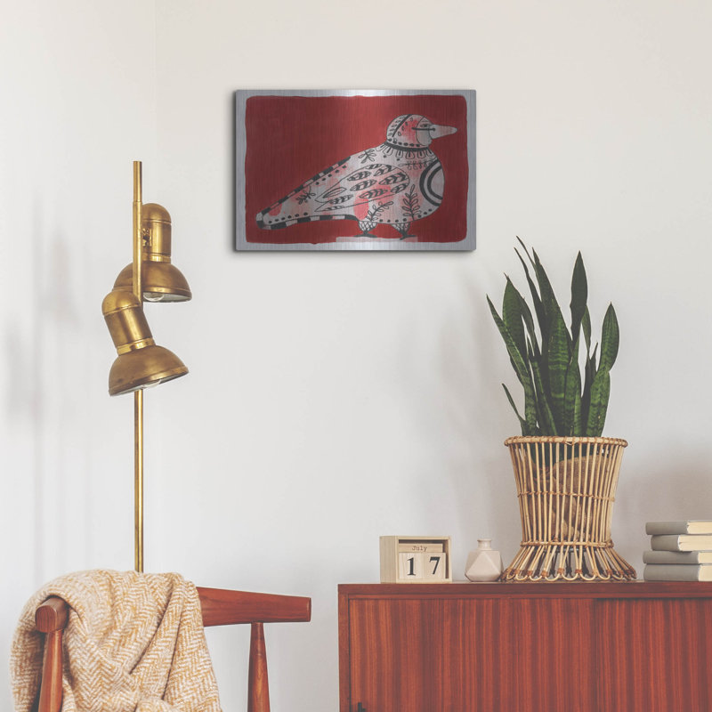«Mardi Gras Bird 19» par Maria Pietri, H 16 po x l 24 po