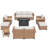 8-piece Outdoor Seating Group With Fire Pit-1571585669