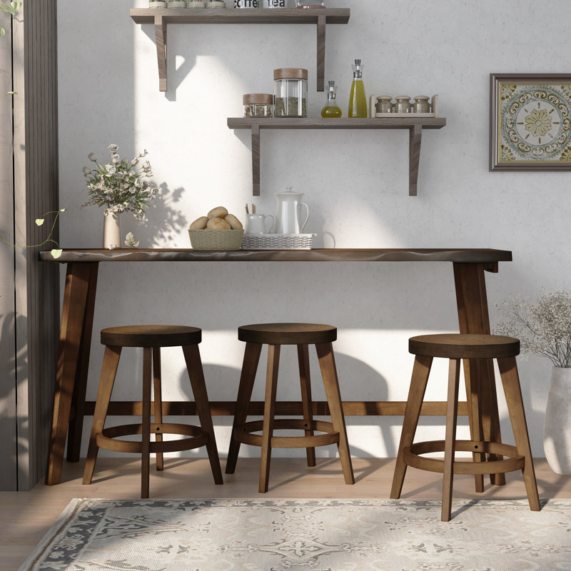 Leeson 3 - Person Trestle Dining Set