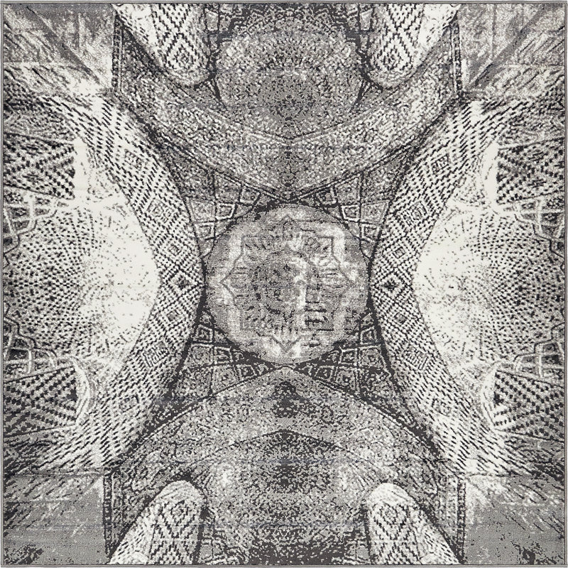 Affleck Geometric Indoor Rug, Square 7'10"