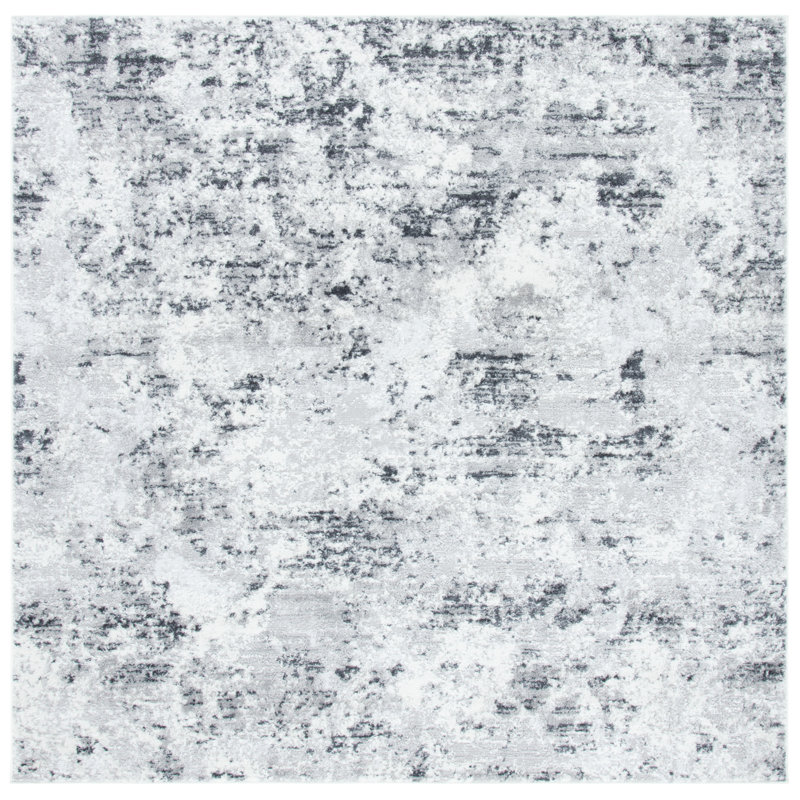 Kairo 700 Performance Abstract Rug, Square 6'7"