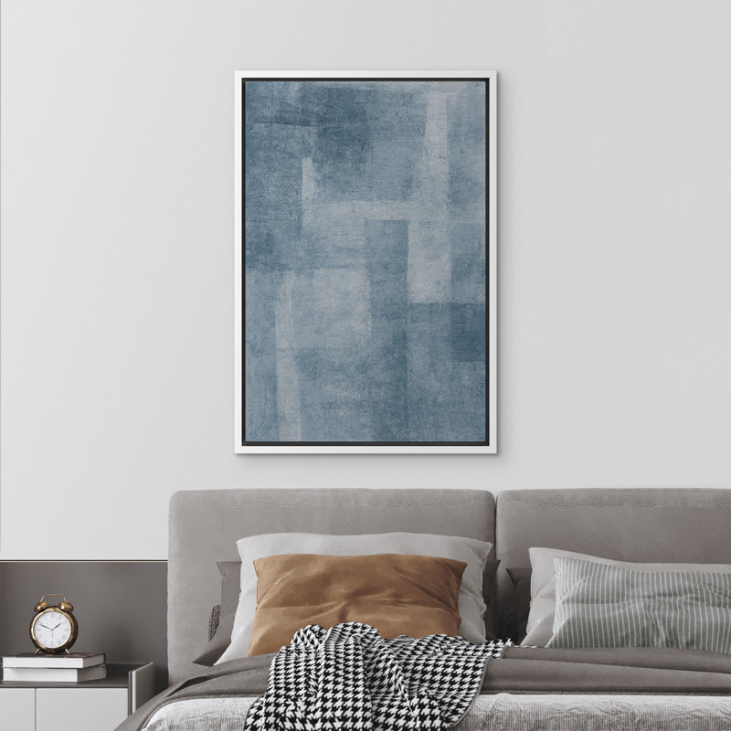 Abstrait, reproduction d'art sur toile encadrée, décoration murale pour chambre à coucher, H 36 po x l 24 po, Blanc