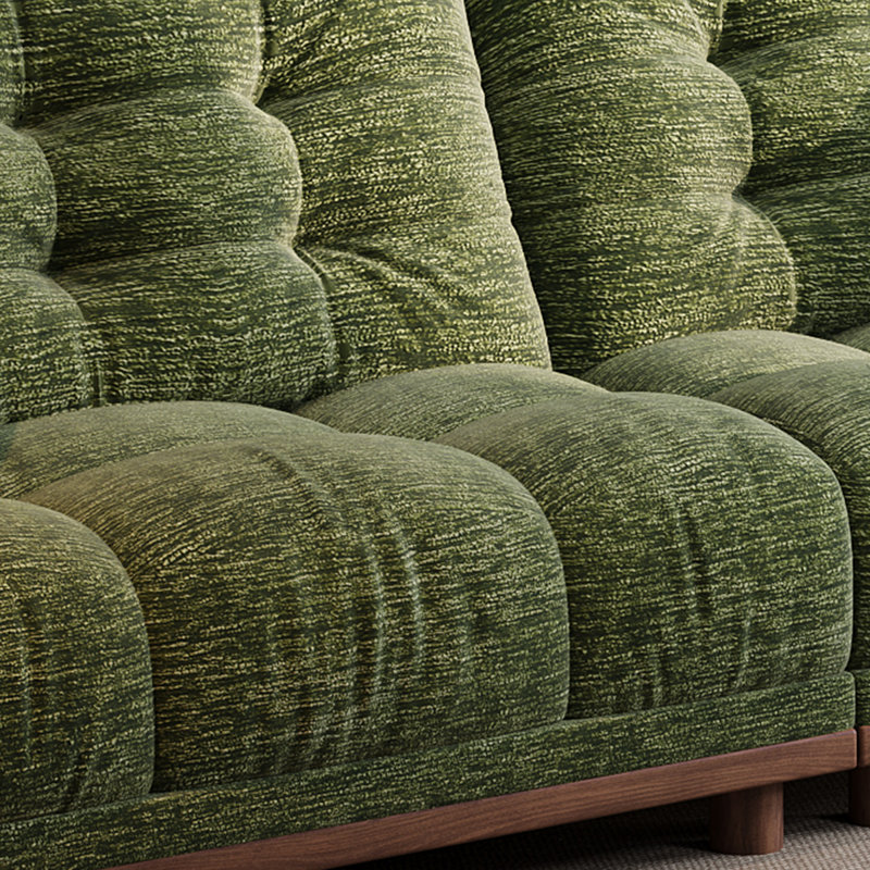 Canapé 94,49 po en chenille verte minimaliste moderne, H 35,43 po x l 94,49 po x P 37,4 po, 2