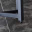 Table d'appoint ronde noire en faux marbre, stable avec base en forme de X, espace pour tout espace, salon et chambre à coucher, plateau de table moderne facile à nettoyer et à assembler - noir, rond, de construction