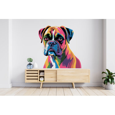 Adhésif décoratif pour chien Boxer, décor de chien, art mural, amoureux des animaux