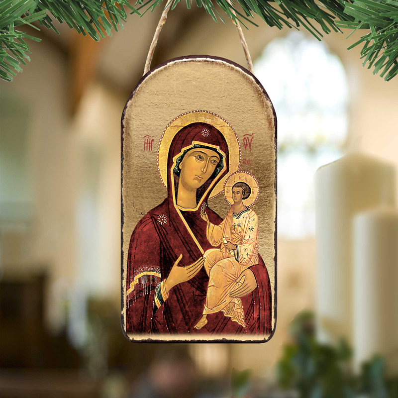 Vierge Marie - peinture sur bois