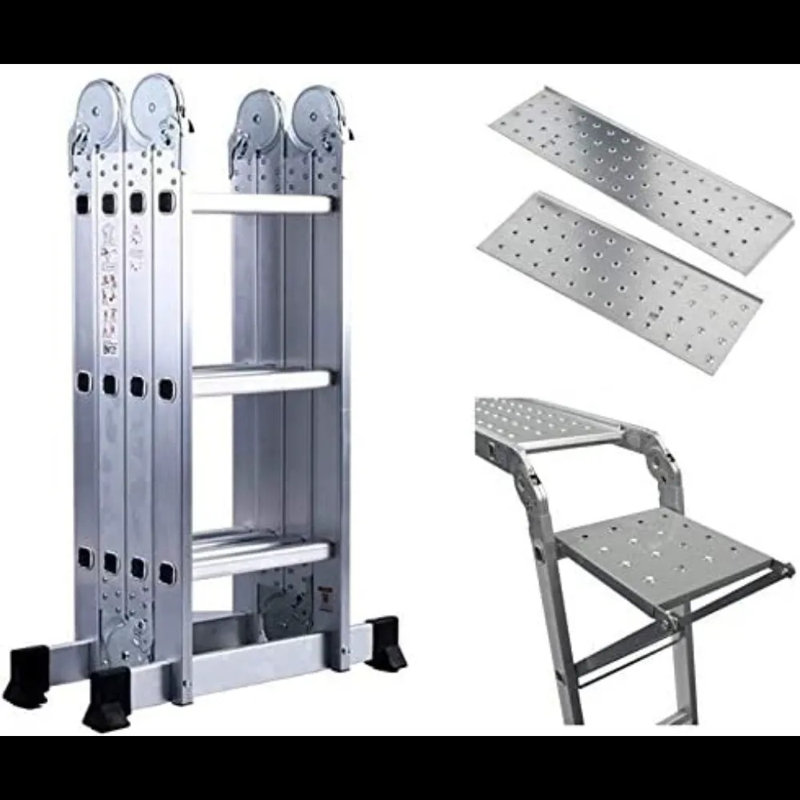 16 - Step Aluminum Lightweight Folding Multi-Position Ladder